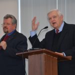 Ron Harris is preaching in Russia with a translator