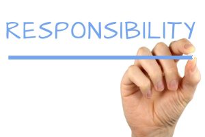 responsibility sign